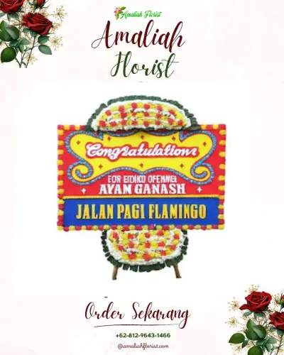 Bunga Papan Congratulation di Bajak